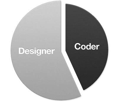part designer, part Front End Developer