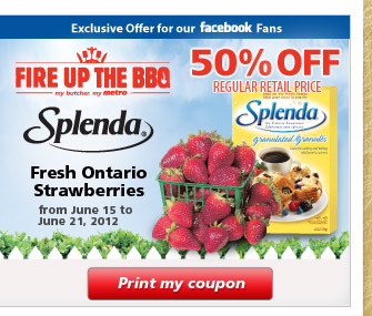 Fire Up BBQ Splenda & Strawberries